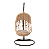 Balansoar cu picior de gradina Labreone Boho, Natural, 82x82x200 cm