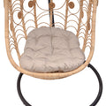 Balansoar cu picior de gradina Labreone Boho, Natural, 82x82x200 cm, foto produs