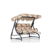Balansoar de gradina cu 3 locuri Extensibila Shalom, Multicolor, 200 x 165 x 110 cm