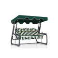 Balansoar de gradina cu 3 locuri Timsah, Verde, 200 x 165 x 110 cm