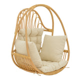 Balansoar de gradina Jorg Boho, Natural, 80x59x105 cm