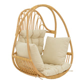 Balansoar de gradina Jorg Boho Natural 80x59x105 cm