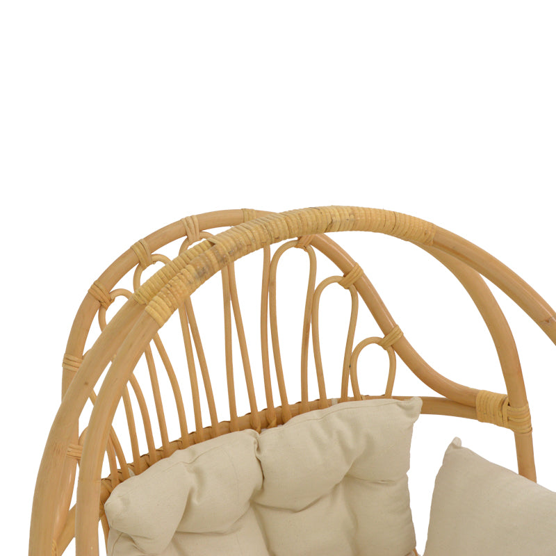 Balansoar de gradina Jorg Boho, Natural, 80x59x105 cm