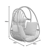 Balansoar de gradina Jorg Boho, Natural, 80x59x105 cm, foto produs 6