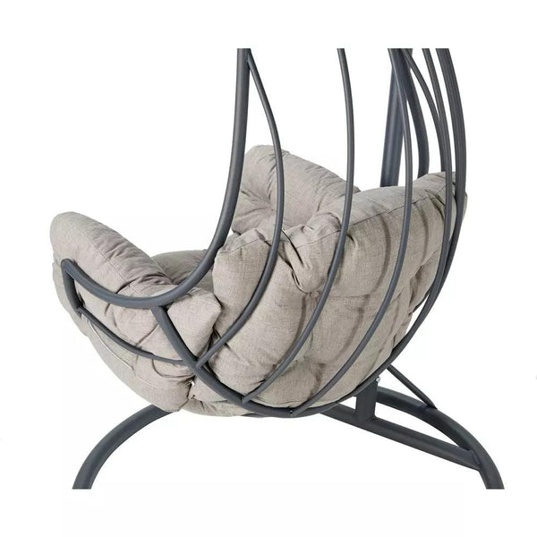 Balansoar de gradina Melike, Crem, 115x218x60 cm