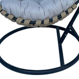 Balansoar Makito, Negru, PVC, Bej-Gri, 100x105x195 cm