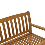 Banca cu 2 locuri Jerdu lemn Natural de salcâm, 120x61x87 cm