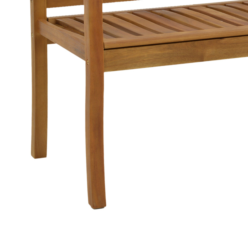 Banca cu 2 locuri Jerdu lemn Natural de salcâm, 120x61x87 cm