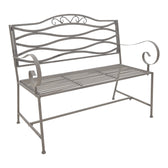 mobilier de gradina Banca metal de gradina Benko bronz 114x45x95 cm