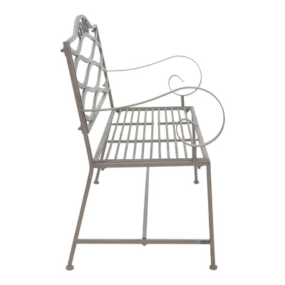 Banca metal de gradina Benko, bronz, 114x45x95 cm, detaliu produs