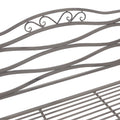 Banca metal de gradina Benko, bronz, 114x45x95 cm, perspectiva suplimentara