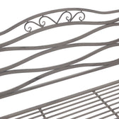 Banca metal de gradina Benko, bronz, 114x45x95 cm, perspectiva suplimentara