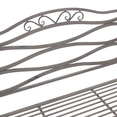 Banca metal de gradina Benko, bronz, 114x45x95 cm, perspectiva suplimentara