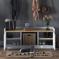 Banca pantofi Arthur I 8 perechi, Alb, 120x40x45 cm, perspectiva suplimentara