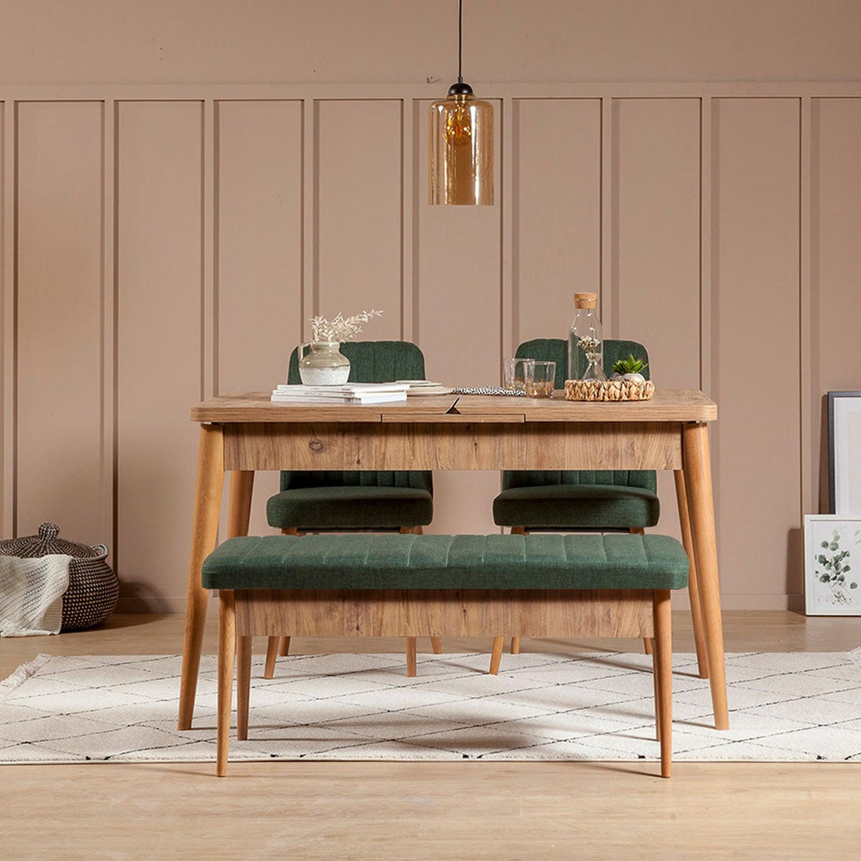 Bancă Vina Bench   3, Stejar, 48x40x110 cm