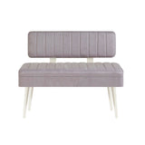 Bancă Vina - Bench, Alb, 85x36x110 cm