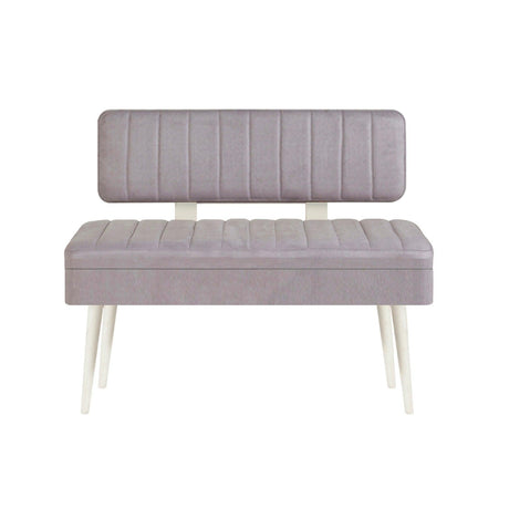 Bancă Vina - Bench, Alb, 85x36x110 cm