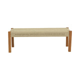 Bancuta de gradina Uma Boho, Natural - Negru, 120x45x40 cm - Natur