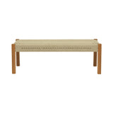 Bancuta de gradina Uma Boho, Natural - Negru, 120x45x40 cm - Natur