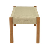 Bancuta de gradina Uma Boho, Natural - Negru, 120x45x40 cm - Natur