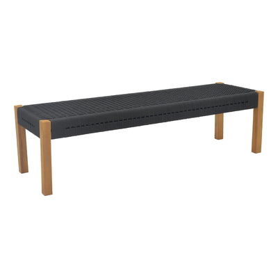 mobilier de gradina Bancuta de gradina Uma Boho Negru 150x45x40 cm