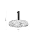 Baza de umbrela de ciment cu 15kg D35cm, 35x35x32 cm, imagine suplimentara