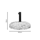 Baza de umbrela de ciment cu 15kg D35cm, 35x35x32 cm