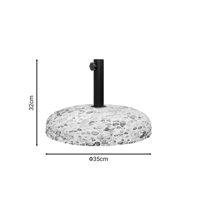Baza de umbrela de ciment cu 15kg D35cm, 35x35x32 cm, imagine suplimentara