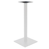 Baza masa bar functionala Staid, metal, Alb-Negru, 40x40x94 cm