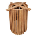 Bază masă interior cu structură stabilă, Galy I, Lemn mindi, Natural, 60x75 cm, imagine suplimentara