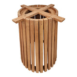 Bază masă interior cu structură stabilă, Galy I, Lemn mindi, Natural, 60x75 cm