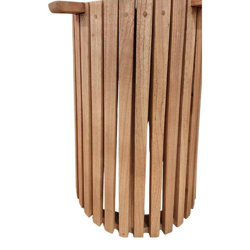 Bază masă interior cu structură stabilă, Galy I, Lemn mindi, Natural, 60x75 cm