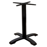 Baza mesei de bar Ntona, neagra, 62x62x108 cm