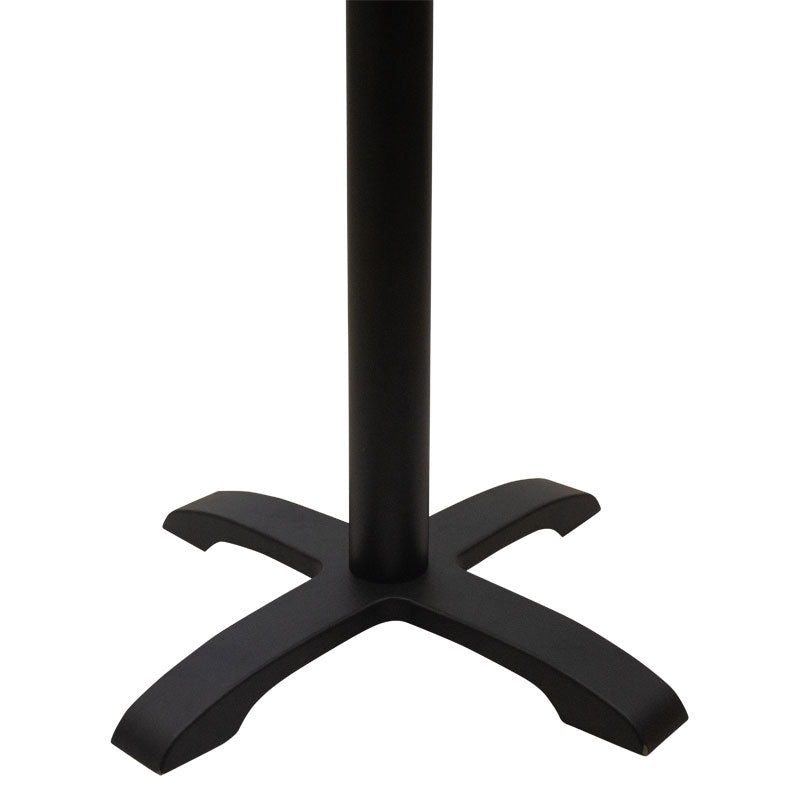 Baza mesei de bar Ntona, neagra, 62x62x108 cm