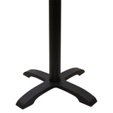 Baza mesei de bar Ntona, neagra, 62x62x108 cm