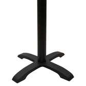 Baza mesei de bar Ntona, neagra, 62x62x108 cm, detaliu produs