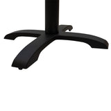 Baza mesei de bar Ntona, neagra, 62x62x108 cm