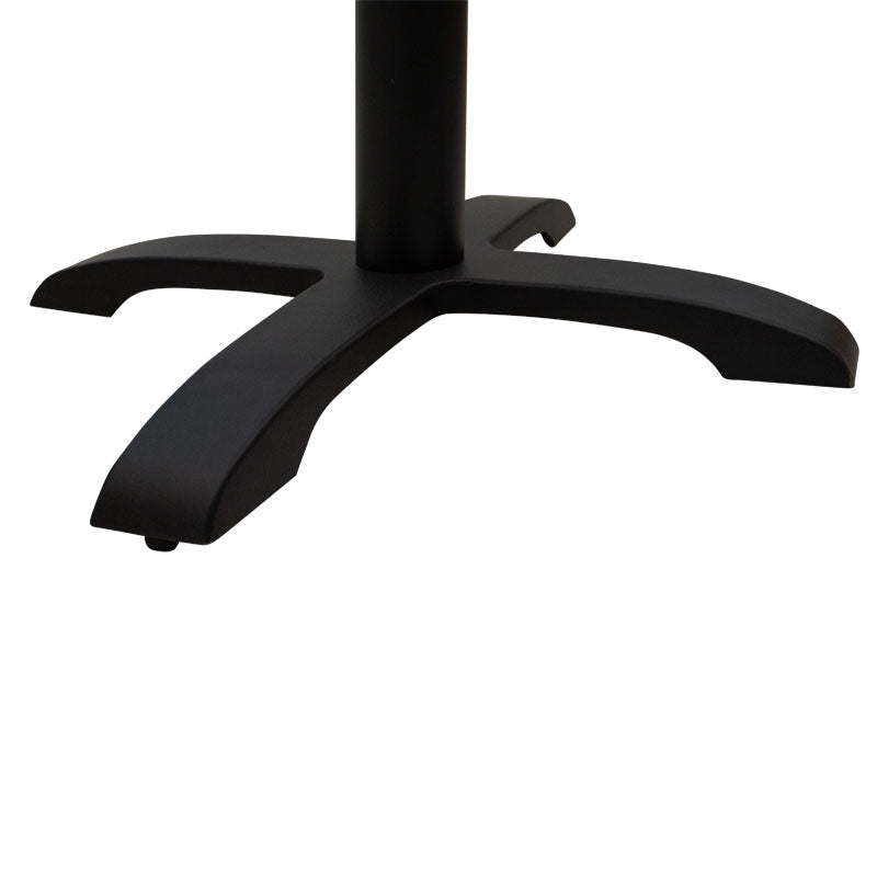 Baza mesei de bar Ntona, neagra, 62x62x108 cm, perspectiva suplimentara