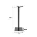 Baza mesei metalice Stada, neagra, D40x108 cm, imagine suplimentara