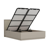 Baza pat dublu și tăblie Kale, Piatră, 150x130x208 cm