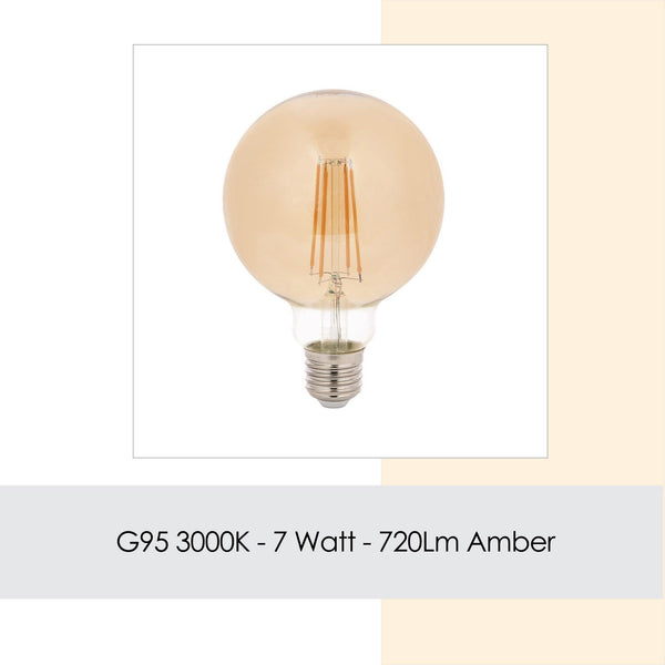 Bec cu LED G95 Gun, Auriu, 6x13 cm