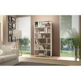 Biblioteca Aasna 7 rafturi, Alb, 90 x 189 x 25 cm