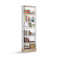 Bibliotecă Adore Base cu 6 Rafturi, Alb, 60x197x26 cm, foto produs 6