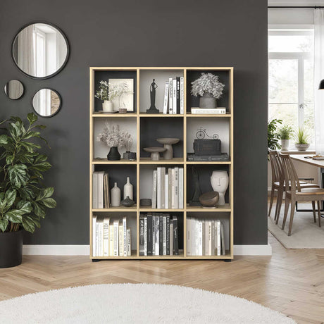 Biblioteca Adore Cubic, Stejar, 104x141x30 cm