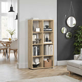 Biblioteca Adore Cubic, Stejar, 70x141x30 cm