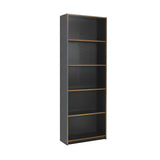 Biblioteca Adore Modern, 5 rafturi, 64x182x26 cm - Antracit