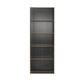 Biblioteca Adore Modern, 5 rafturi, 64x182x26 cm - Antracit