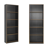 Biblioteca Adore Modern, 5 rafturi, 64x182x26 cm - Antracit
