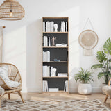 Biblioteca Adore Modern, 5 rafturi, 64x182x26 cm - Stejar