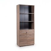 Biblioteca Adore New York Office, 2 usi cu cheie, 3 rafturi fix, 72 x 187 x 34 cm
